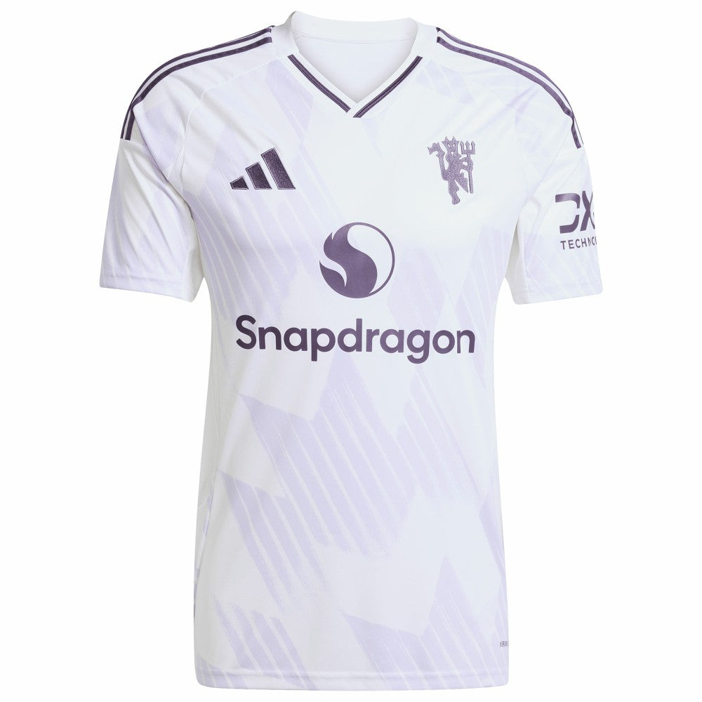 Kobbie Mainoo Manchester United 2025/26 Away Replica Player Jersey - White | Adidas for sale