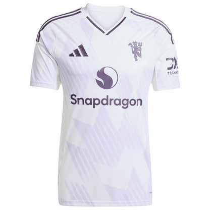 Kobbie Mainoo Manchester United 2025/26 Away Replica Player Jersey - White | Adidas for sale