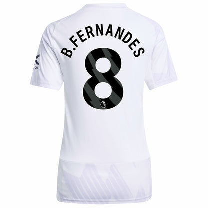 Bruno Fernandes Manchester United Women's 2025/26 Away Replica Player Jersey - White | Adidas outlet
