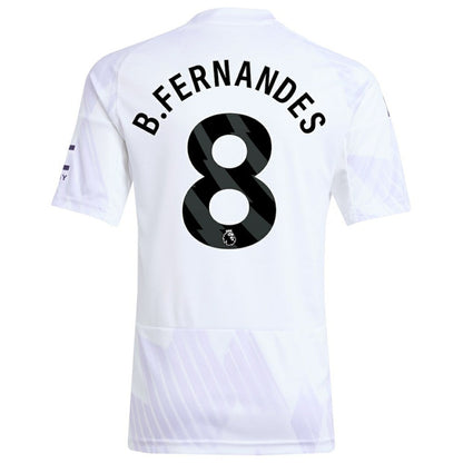 Bruno Fernandes Manchester United Youth 2025/26 Away Replica Player Jersey - White | Adidas online