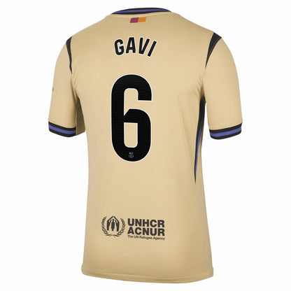 Gavi Barcelona 2025/26 Away Stadium Replica Jersey - Gold | Nike discount