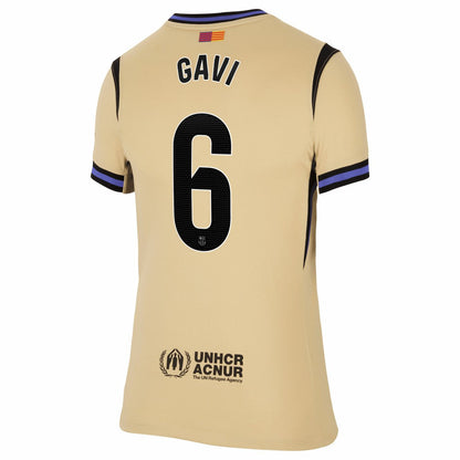 Gavi Barcelona Women's 2025/26 Away Stadium Replica Jersey - Gold | Nike discount