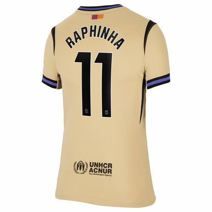 Raphinha Barcelona Women's 2025/26 Away Stadium Replica Jersey - Gold | Nike online