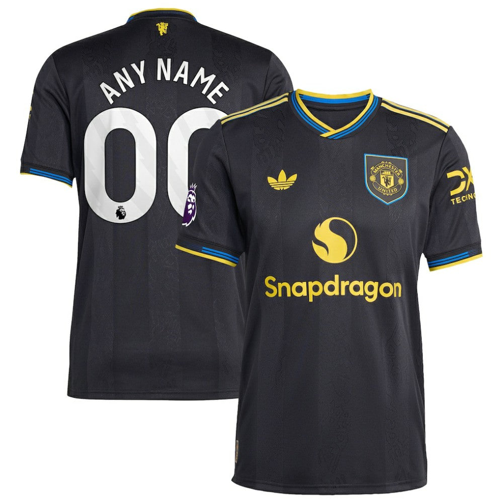 Manchester United 2025/26 Third Custom Jersey - Black | Adidas sale