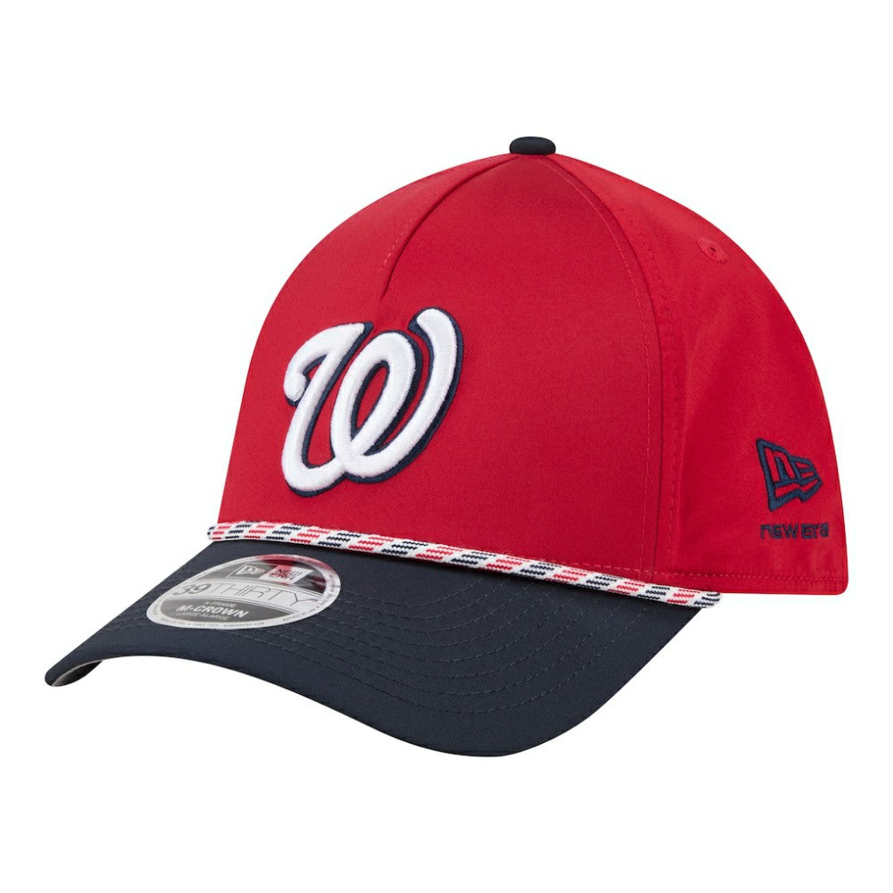 Washington Nationals Rope M-Crown A-Frame 39THIRTY Flex Hat - Red/Navy | New Era