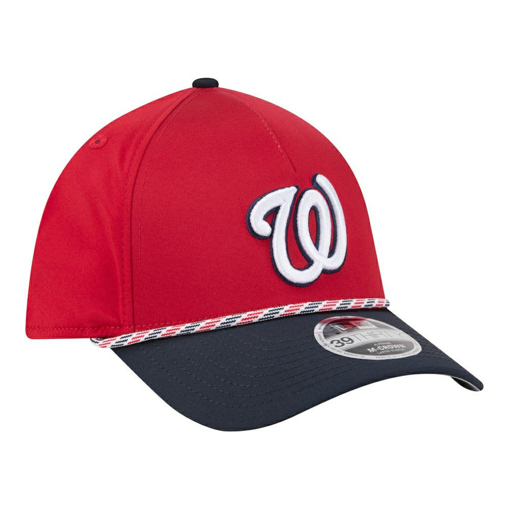 Washington Nationals Rope M-Crown A-Frame 39THIRTY Flex Hat - Red/Navy | New Era