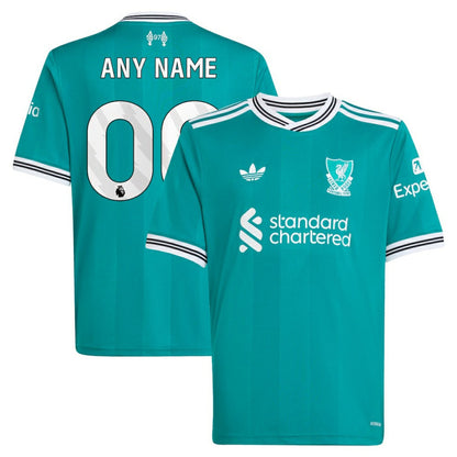 Liverpool Youth 2025/26 Third Replica Custom Jersey - Green | Adidas cheap