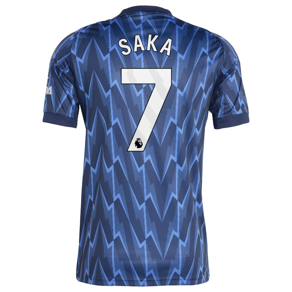 Bukayo Saka Arsenal 2025/26 Away Replica Player Jersey - Blue | Adidas sale