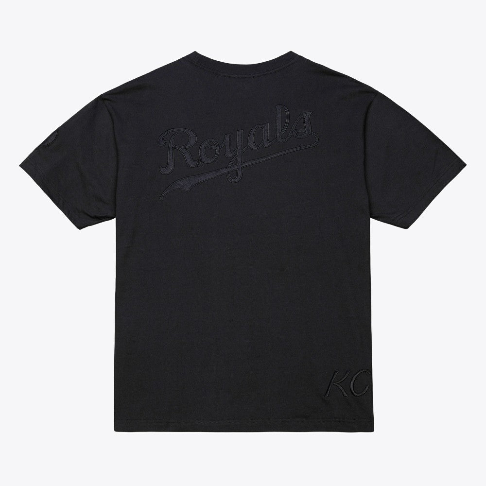 Kansas City Royals Cooperstown Collection Phantom T-Shirt - Black | Mitchell & Ness