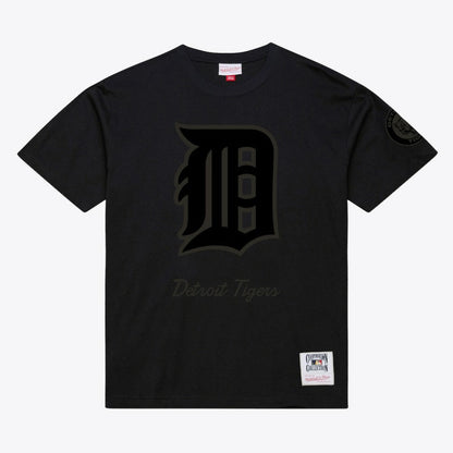 Detroit Tigers Cooperstown Collection Phantom T-Shirt - Black | Mitchell & Ness