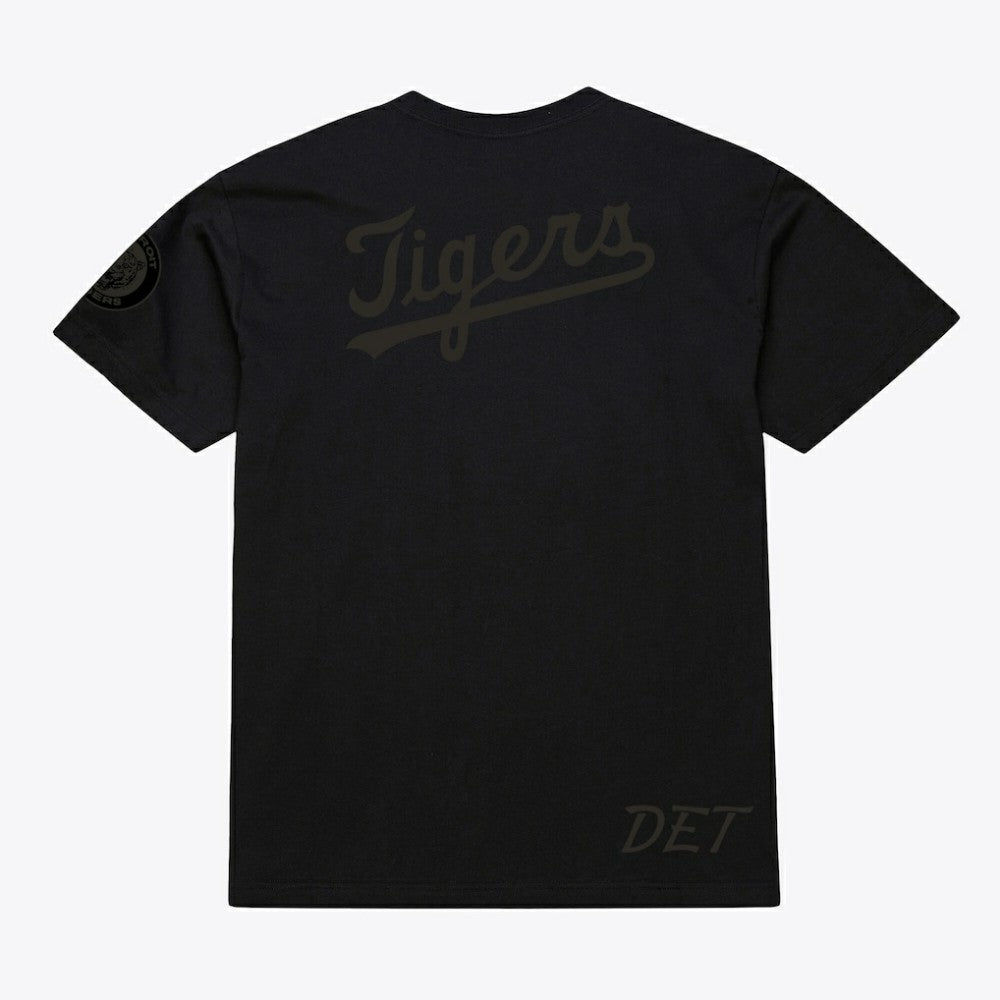 Detroit Tigers Cooperstown Collection Phantom T-Shirt - Black | Mitchell & Ness