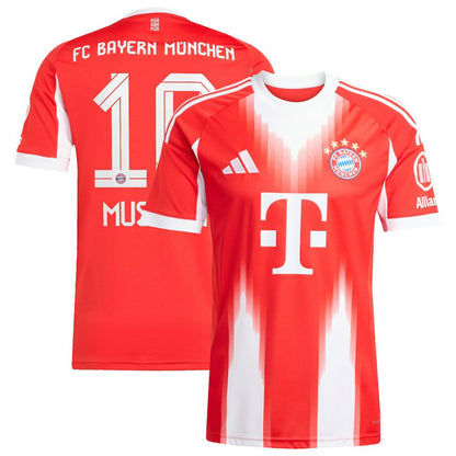 Jamal Musiala Bayern Munich Home 2025/26 Replica Player Jersey - Red | Adidas for sale