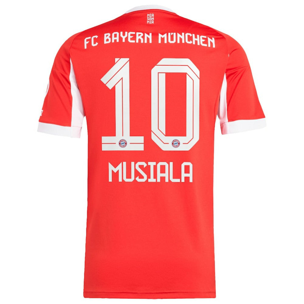 Jamal Musiala Bayern Munich Home 2025/26 Replica Player Jersey - Red | Adidas for sale