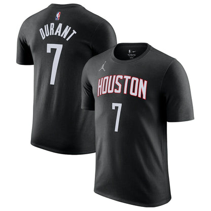 Kevin Durant Houston Rockets Jordan Brand Statement Edition Name & Number T-Shirt sale - Black sale