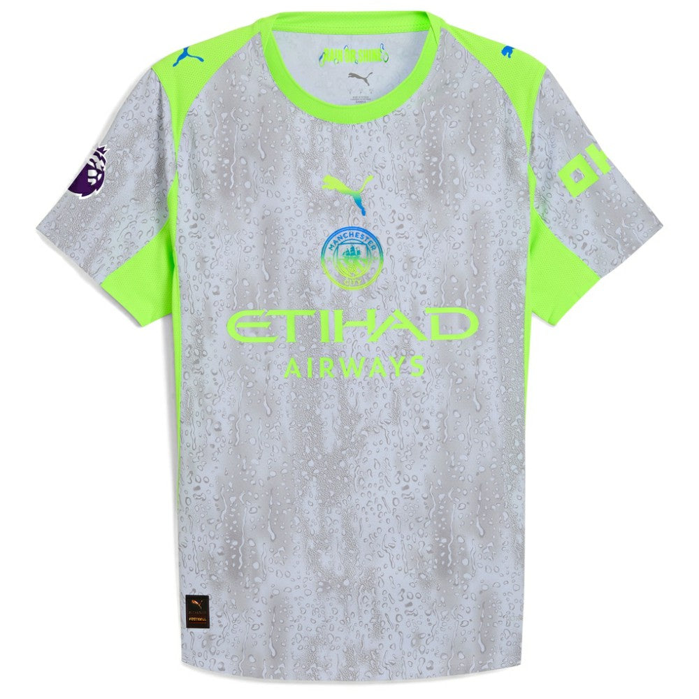 Manchester City 2025/26 Third Custom Jersey - Green/Neon Green | Puma for sale