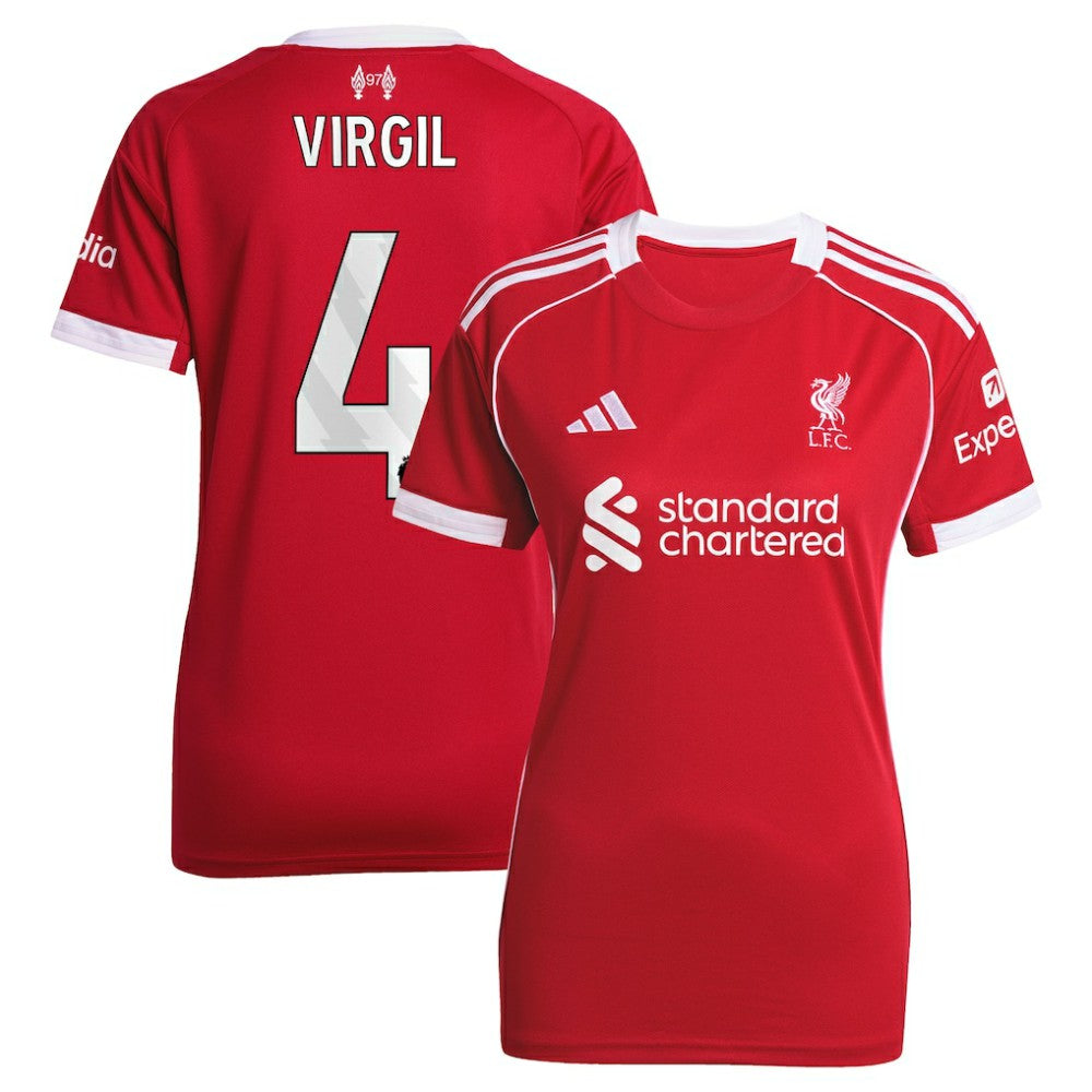 Virgil van Dijk Liverpool Women's 2025/26 Home Replica Jersey - Red | Adidas for sale