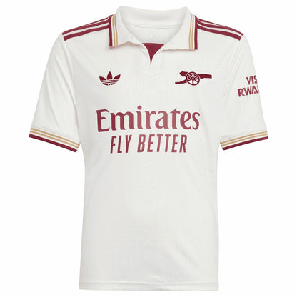 Bukayo Saka Arsenal Youth 2025/26 Third Replica Player Jersey - White | Adidas sale