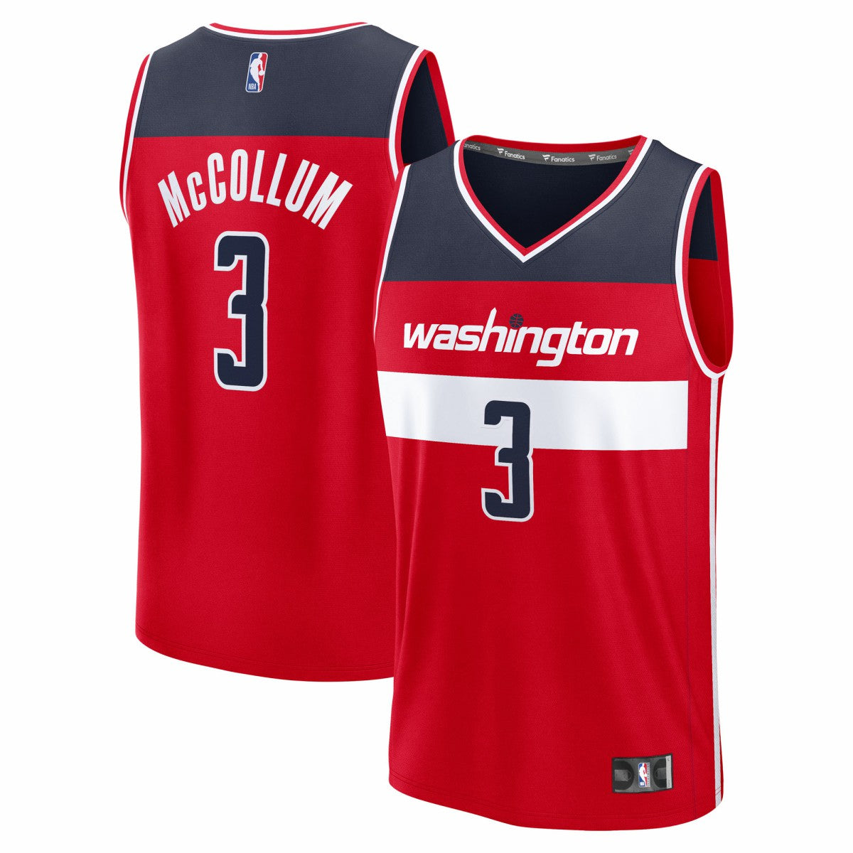 CJ McCollum Washington Wizards Youth Fast Break Replica Player Jersey - Icon Edition - Red | Fanatics for sale