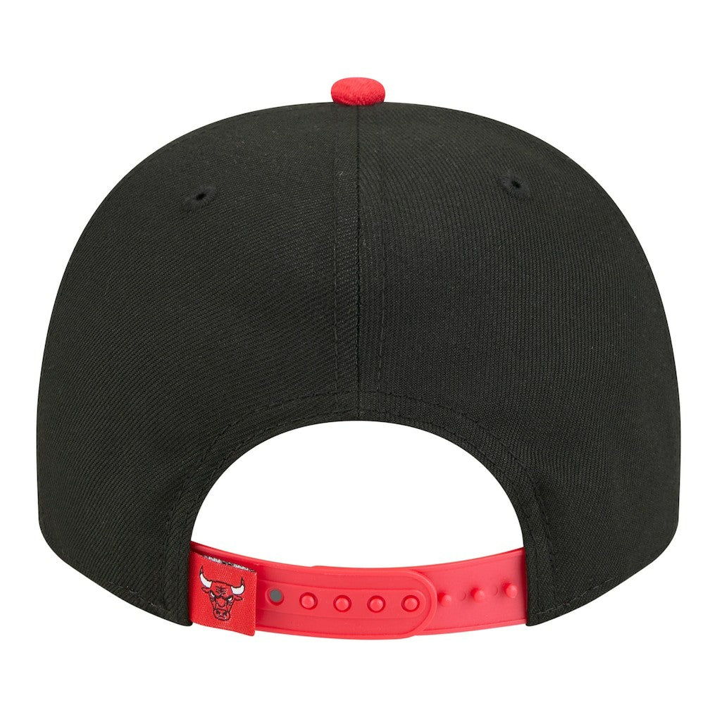 Chicago Bulls Injection Cartoon Logo A-Frame 9FIFTY Adjustable Hat - Black | New Era shop