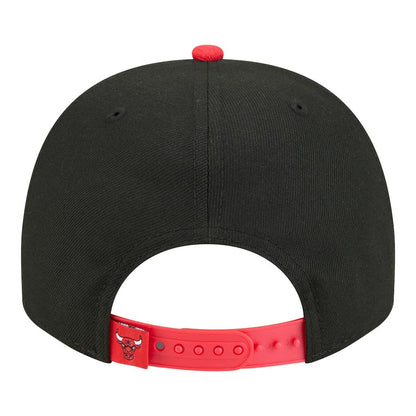 Chicago Bulls Injection Cartoon Logo A-Frame 9FIFTY Adjustable Hat - Black | New Era shop