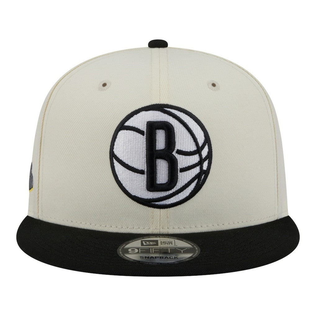 Brooklyn Nets Injection Localized 9FIFTY Snapback Hat - White | New Era cheap