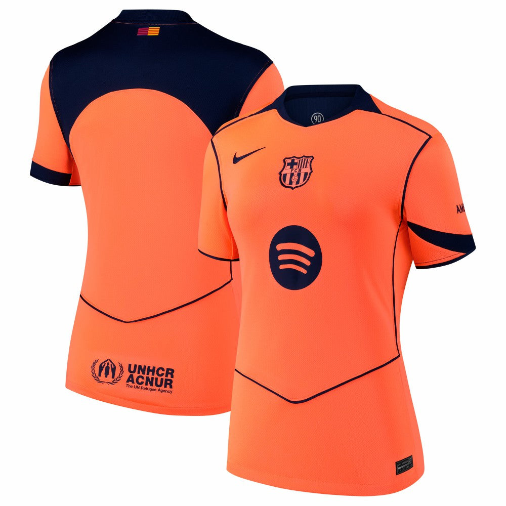 Barcelona Women's 2025/26 Third Replica Jersey - Orange | Nike for sale