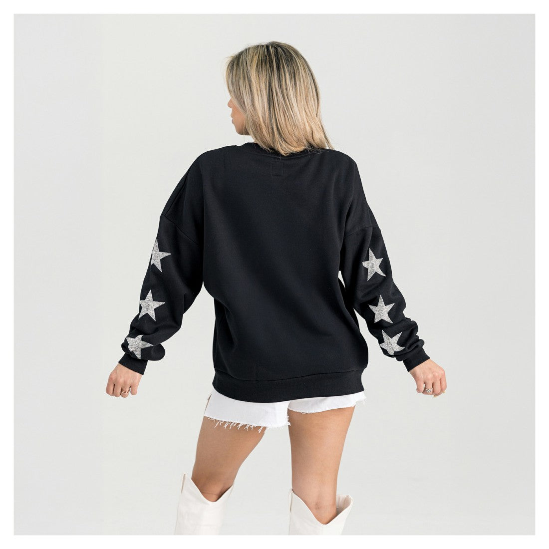 Tampa Bay Buccaneers Gameday Couture Women's Pure Victory Rhinestud Star-Sleeve Pullover Sweatshirt - Black outlet