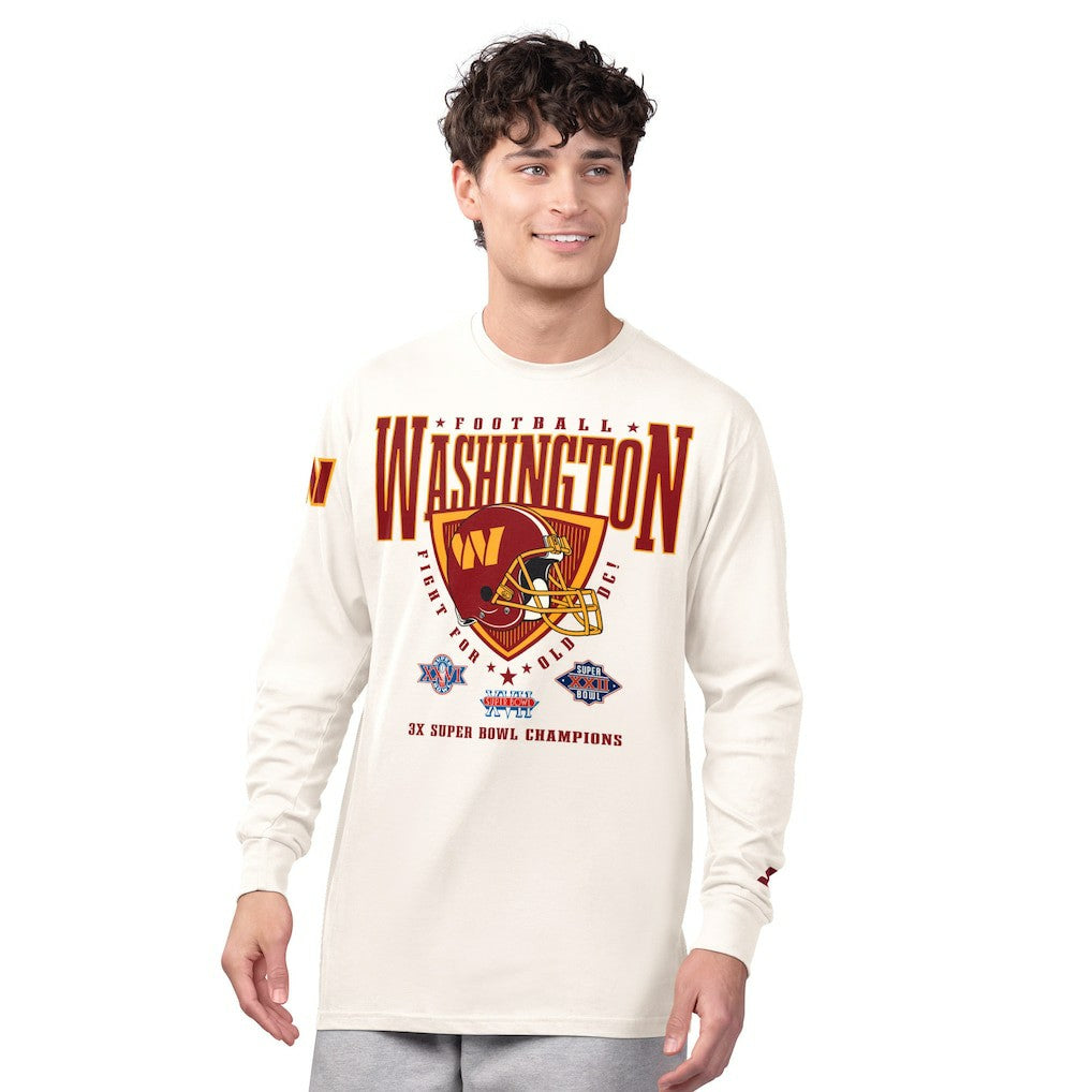 Washington Commanders Starter Champions Long Sleeve T-Shirt - Cream on sale