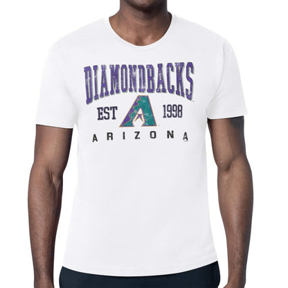 Arizona Diamondbacks Starter Distressed Logo T-Shirt - White