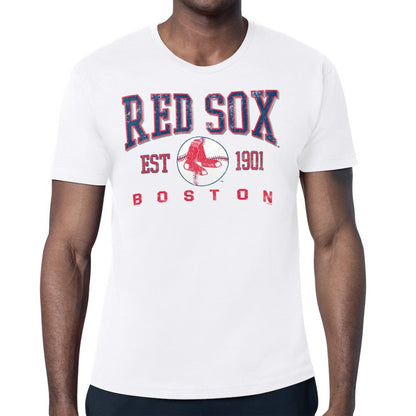 Boston Red Sox Starter Distressed Logo T-Shirt - White