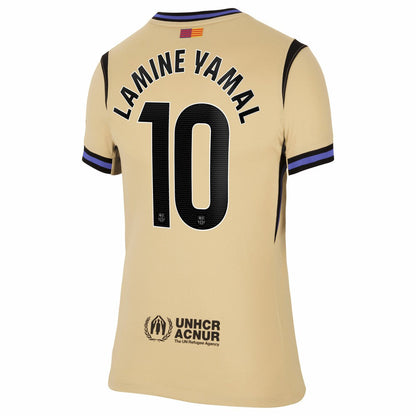 Lamine Yamal Barcelona Women's 2025/26 Away Stadium Replica Jersey - Gold | Nike outlet