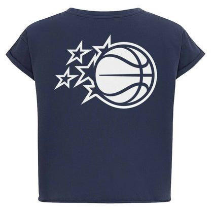 Orlando Magic Sportiqe Women's Athletic Club Collection Alana Premium Cropped T-Shirt - Navy cheap