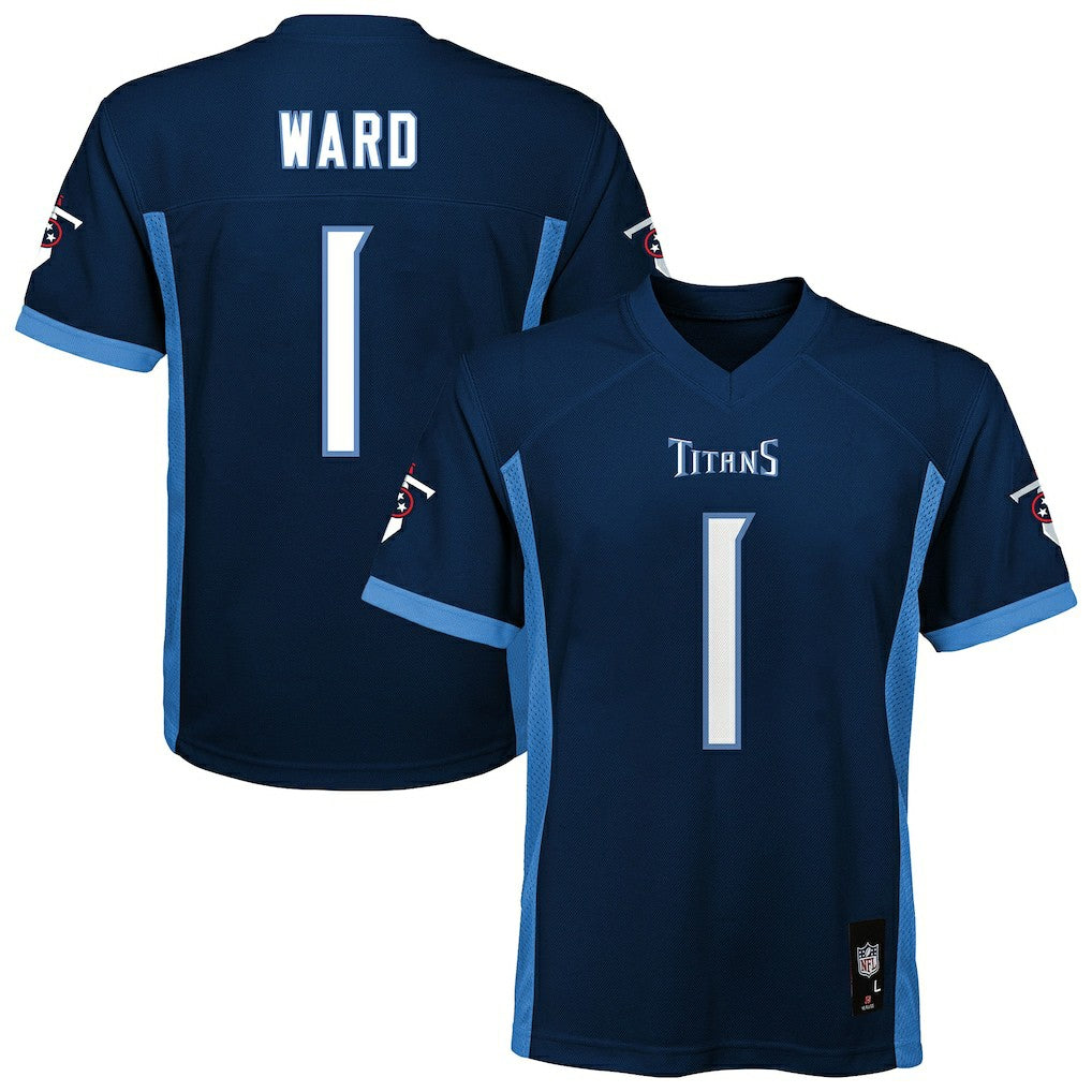 Cameron Ward Tennessee Titans Youth Replica Player Jersey - Navy online