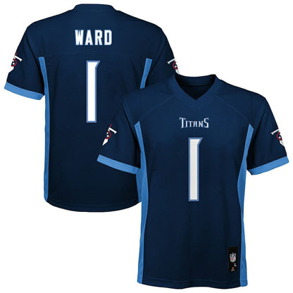 Cameron Ward Tennessee Titans Youth Replica Player Jersey - Navy online