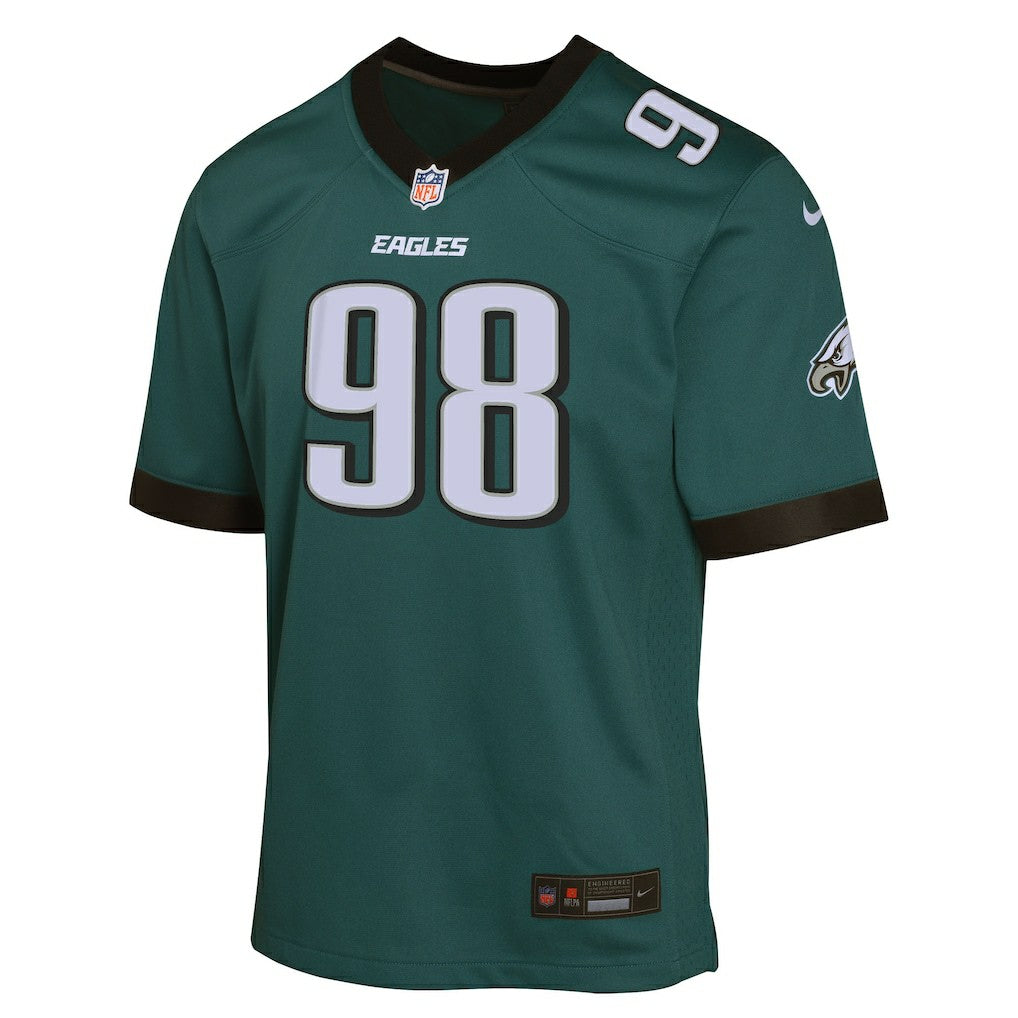 Jalen Carter Philadelphia Eagles Youth Game Player Jersey - Midnight Green | Nike online