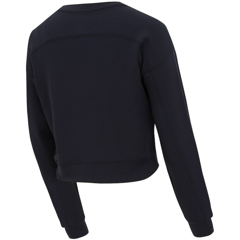 USWNT Concepts Sport Women's Tri-Blend Darby Knit Long Sleeve Crop Top - Black outlet
