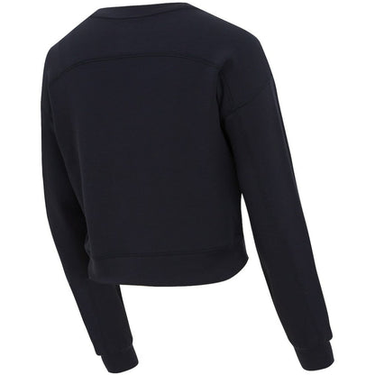 USWNT Concepts Sport Women's Tri-Blend Darby Knit Long Sleeve Crop Top - Black outlet