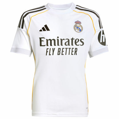 Kylian Mbappé Real Madrid Youth 2025/26 Home Replica Player Jersey - White | Adidas shop