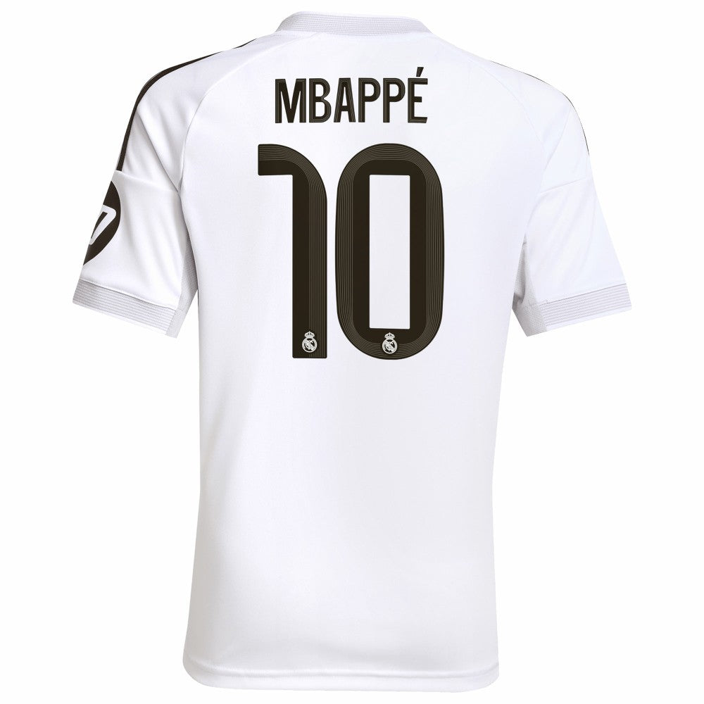 Kylian Mbappé Real Madrid Youth 2025/26 Home Replica Player Jersey - White | Adidas shop
