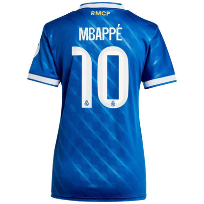 Kylian Mbappé Real Madrid Women's 2025/26 Third Replica Player Jersey - Blue | Adidas cheap