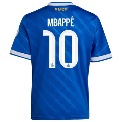 Kylian Mbappé Real Madrid Youth 2025/26 Third Replica Player Jersey - Blue | Adidas outlet