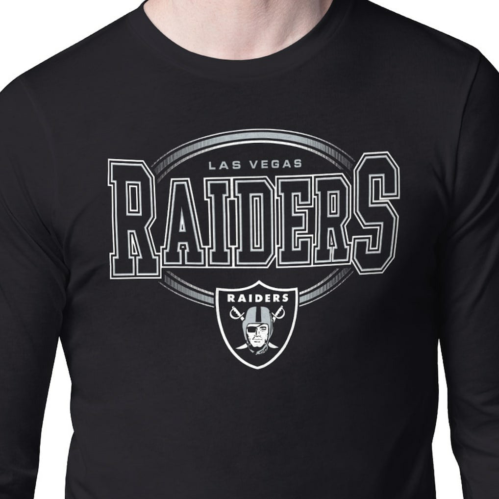 Las Vegas Raiders Starter Team Track Graphic Long Sleeve T-Shirt - Black outlet