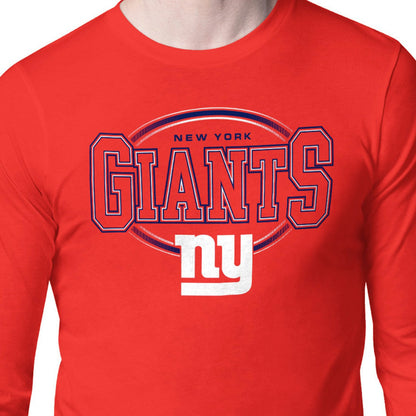 New York Giants Starter Team Track Graphic Long Sleeve T-Shirt - Red sale