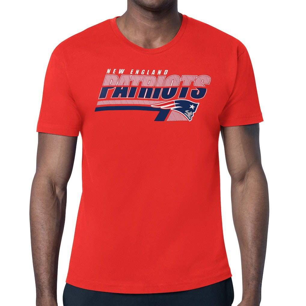 New England Patriots Starter Logo Push Graphic T-Shirt - Red on sale
