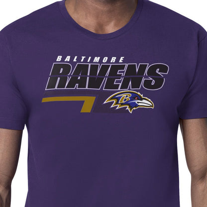 Baltimore Ravens Starter Logo Push Graphic T-Shirt - Purple sale