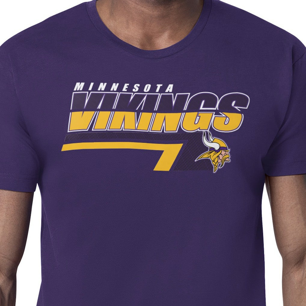 Minnesota Vikings Starter Logo Push Graphic T-Shirt - Purple for sale