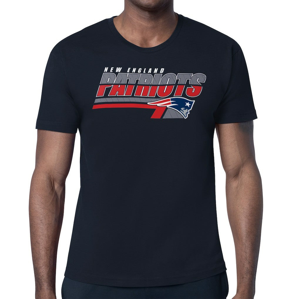 New England Patriots Starter Logo Push Graphic T-Shirt - Navy outlet
