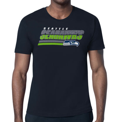 Seattle Seahawks Starter Logo Push Graphic T-Shirt - College Navy online