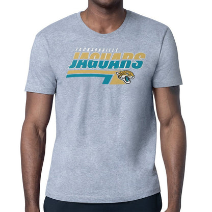 Jacksonville Jaguars Starter Logo Push Graphic T-Shirt - Heather Gray cheap