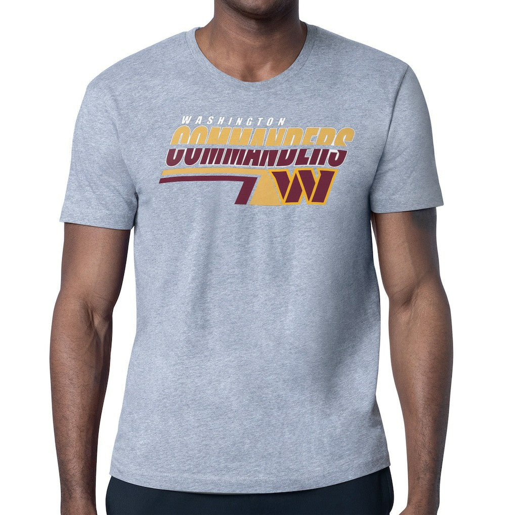 Washington Commanders Starter Logo Push Graphic T-Shirt - Heather Gray on sale